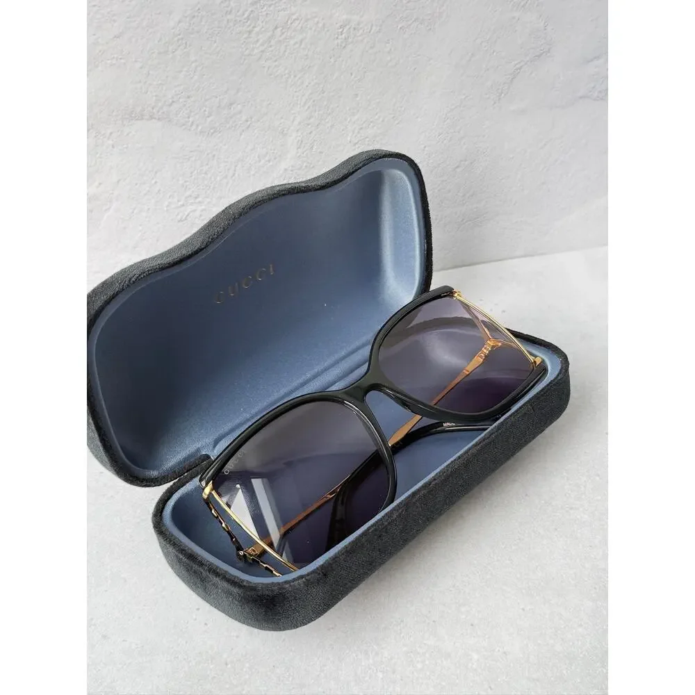 NEW Gucci GG0592S Mirror Grey Oversized Square Sunglasses $565